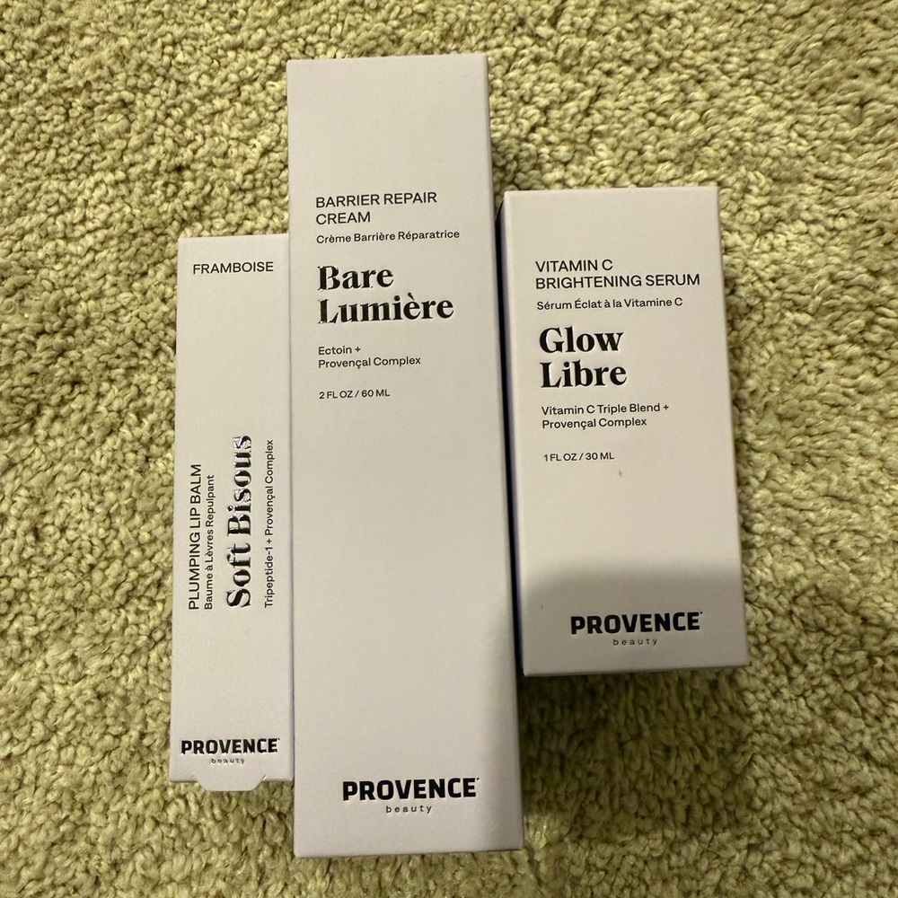 Provence Beauty Glow Libre, Bare Lumiere, Soft Bisous Trio - New!